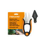 Load image into Gallery viewer, Fiskars Herb Garden Scissors, 5" Garden Shears, Handheld Herb Snips with Sheath and SoftGrip Handle, Dishwasher Safe
